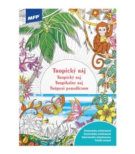 Omalovánky antistresové MFP Tropický ráj, Květinová duha