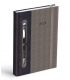 Záznamník denní D801 PU dark blue/gray 2026