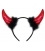 Maska karnevalová Rohy čerta chlupaté