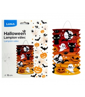 Lampion průměr 15cm válec Halloween strašidla