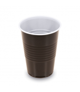Kelímek automat 0,18 l hnědo/bílý