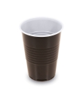 Kelímek automat 0,18 l hnědo/bílý