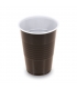 Kelímek automat 0,18 l hnědo/bílý