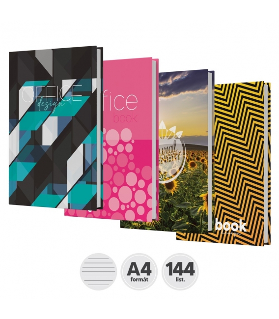 Kniha záznamní A4 linka 144 listů