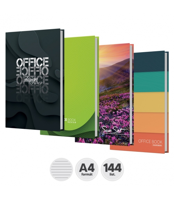 Kniha záznamní A4 linka 144 listů