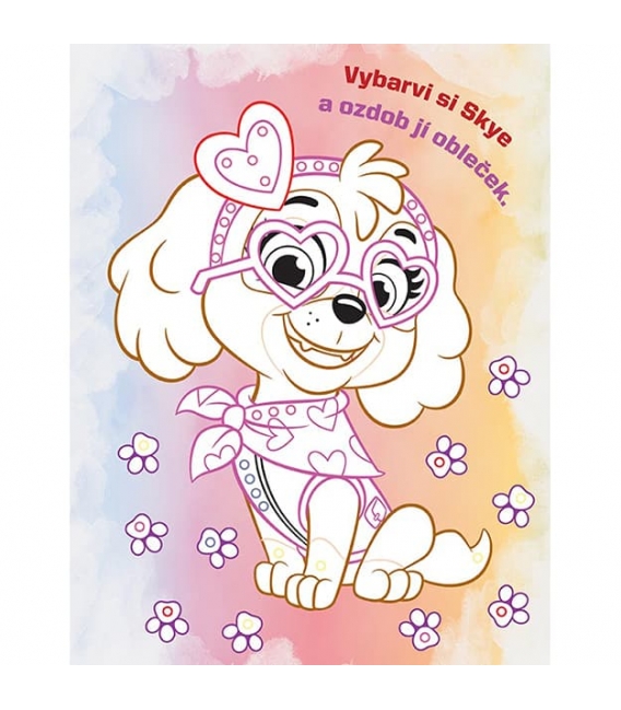 Omalovánky s kamínky Tlapková patrola