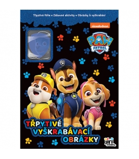 Třpytivé vyškrabávací obrázky Tlapková patrola