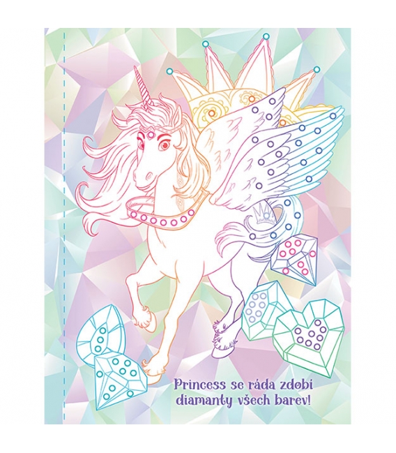 Omalovánky s kamínky Jednorožci /4662-0/