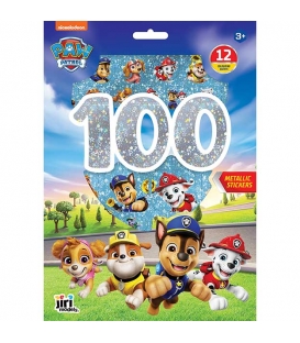 100 metalických samolepek s omalovánkovými listy Tlapková patrola