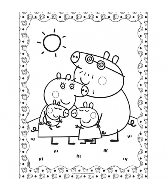 100 metalických samolepek s omalovánkovými listy Prasátko Peppa