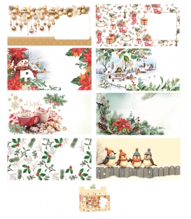 Obálky poštovní DL Vánoční motiv ARIA