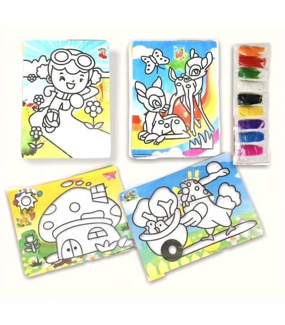 Obrázek mozaikový 27x20cm písková technika