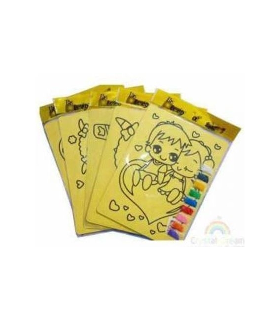 Obrázek mozaikový 27x20cm písková technika