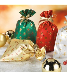 Sáček celofánový 20x35cm Vánoce Sirio Metal