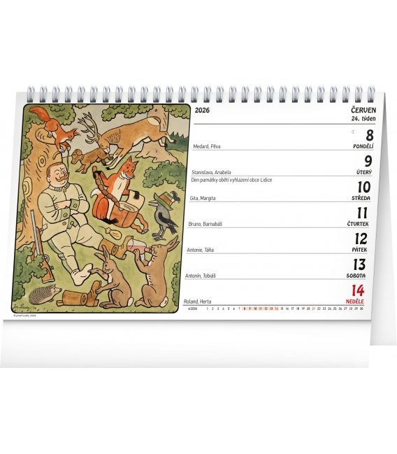 Kalendář stolní Josef Lada 2026