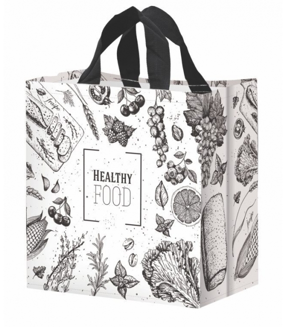 Taška lamino 24 litrů Food bílá