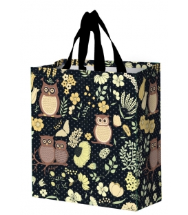 Taška lamino 14 litrů Sovy černá