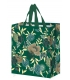 Taška lamino 14 litrů Květy zelená