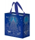 Taška lamino 10 litrů vánoční Strom modrá
