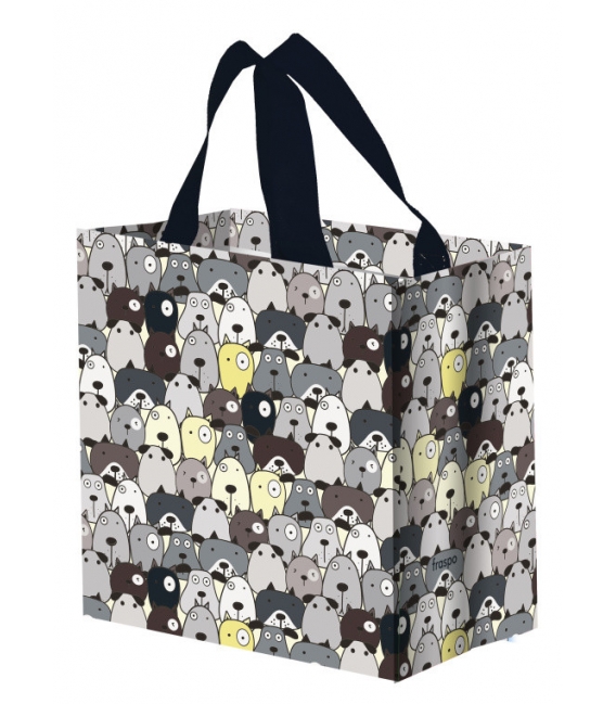 Taška lamino 10 litrů Pejsci černá