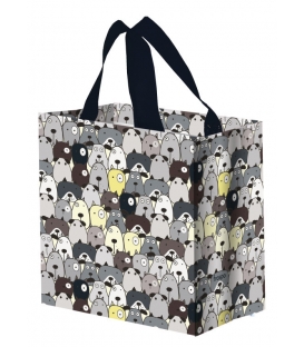 Taška lamino 10 litrů Pejsci černá