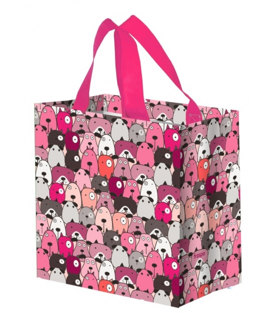 Taška lamino 10 litrů Pejsci růžová