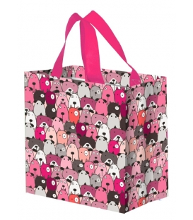 Taška lamino 10 litrů Pejsci růžová