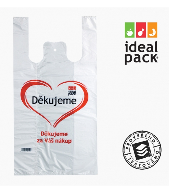 Taška HDPE 10kg/200ks potisk Děkujeme