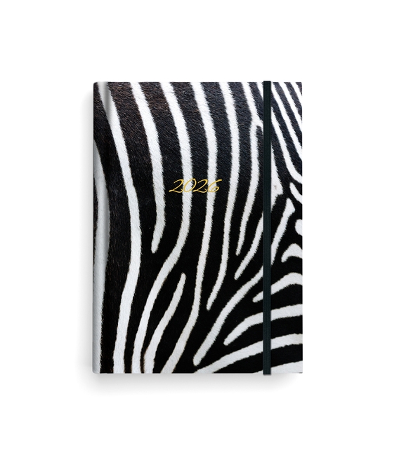 Záznamník denní Adam lamino B6 Zebra 2026