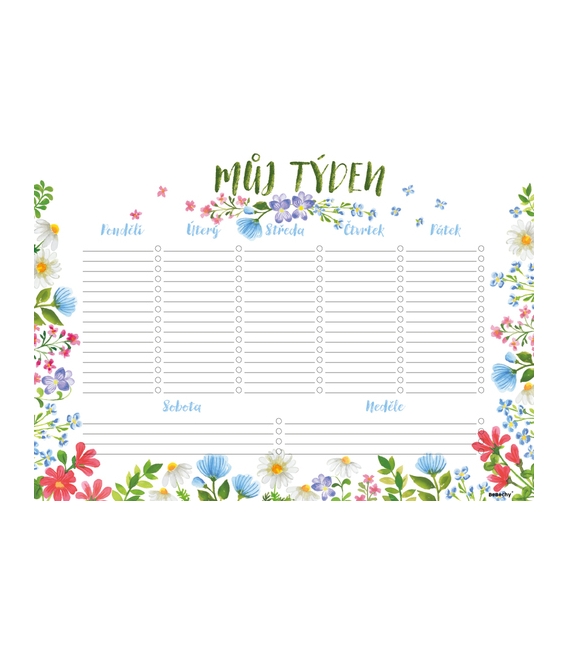 Plánovač týdenní A4 Luční