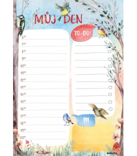Plánovač denní A5 Ptáčci