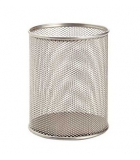 Kalíšek na tužky drátěný velký stříbrný
