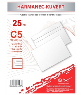 Obálka poštovní C5/25 samolepicí