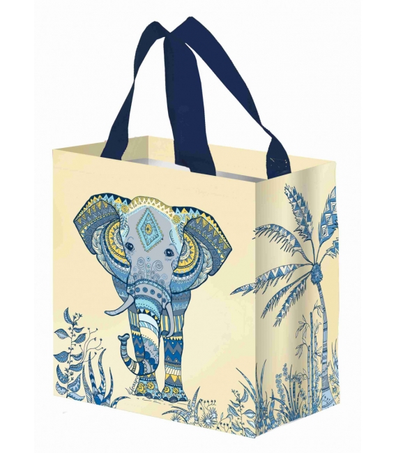 Taška lamino 10 litrů Slon krémová