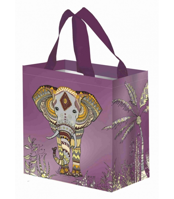 Taška lamino 10l Slon fialováTaška lamino 10 litrů Slon fialová