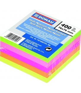 Blok lepící 76x76 5 barev neon 400 listů