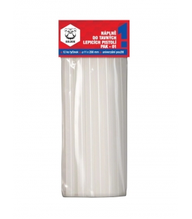 Tavná náplň PAK 01 průměr 11mm/ 12ks čirá