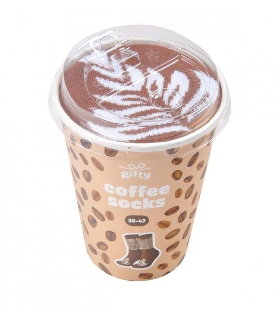 Gifty - Ponožky 38-42 COFFEE