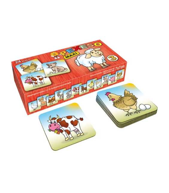 Pexeso Maxi v boxu Domácí zvířátka