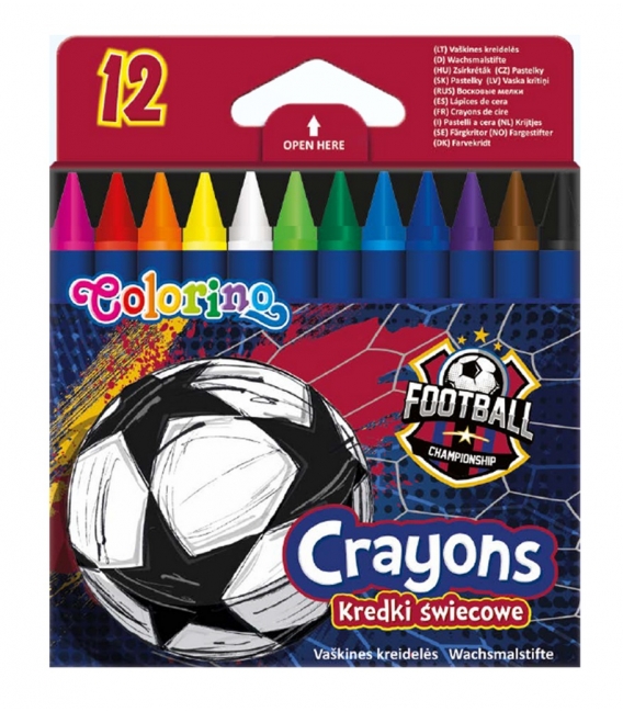 Voskovky Colorino Football 12 barev