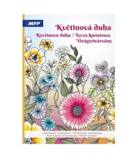 Omalovánky antistresové MFP Květinová duha