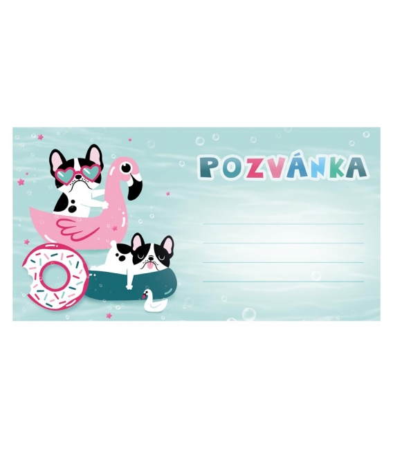 Pozvánka Buldog 10ks