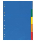 Rozdružovač A4 PP 5 barev /80019000/