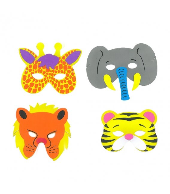 Maska karnevalová Zvířata sad 2ks