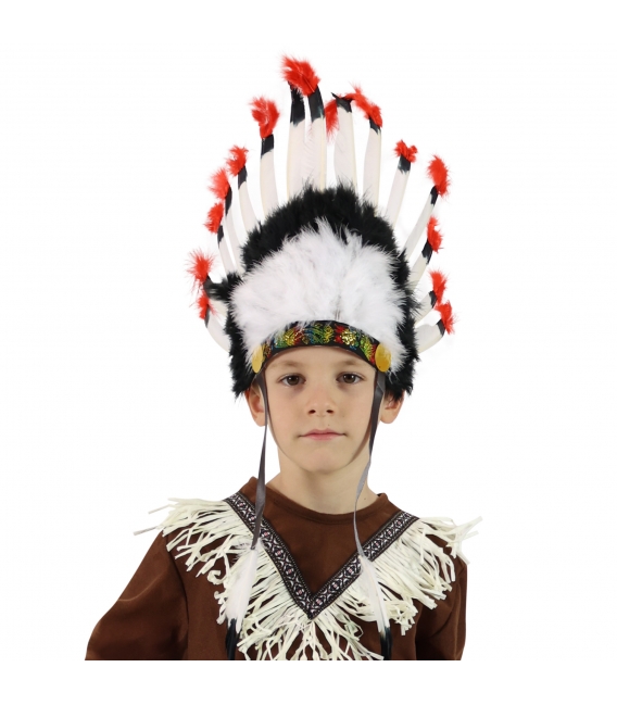 Maska karnevalová Čelenka indián
