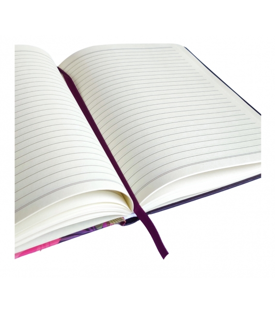 Kniha záznamní s gumou A5 linka Plameňák