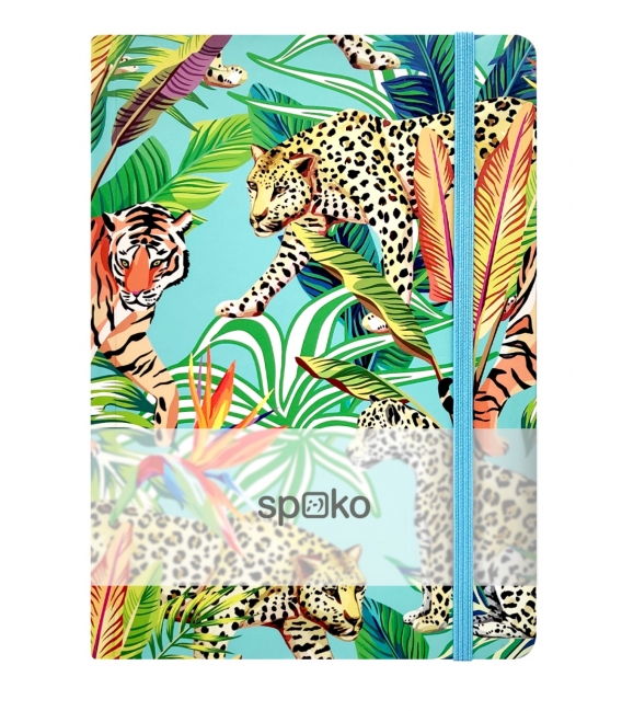 Kniha záznamní s gumou A5 linka Gepard