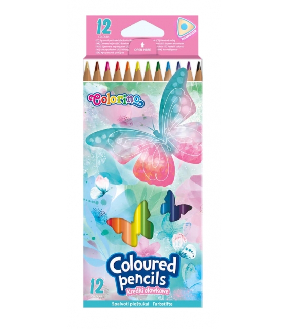 Pastelky Colorino 12ks trojhranné Dreams