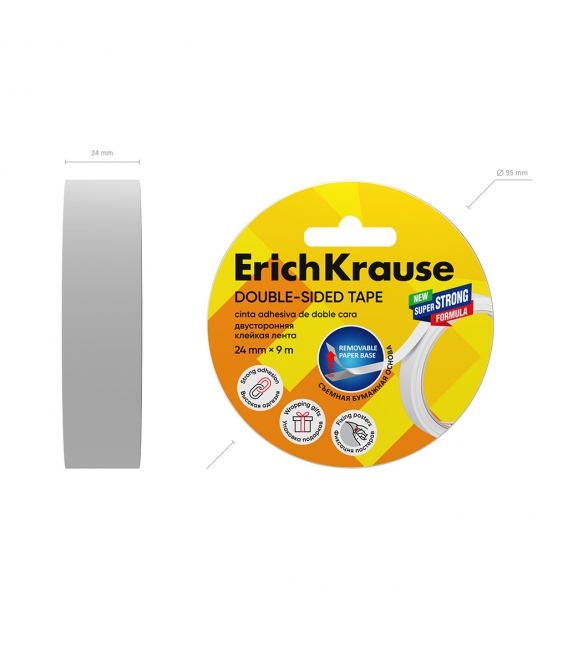 Páska lepící oboustranná 24x9 ErichKrause