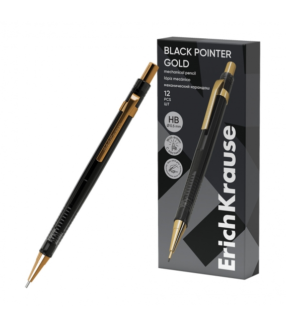Mikrotužka 0,5mm ErichKrause Black Pointer Gold